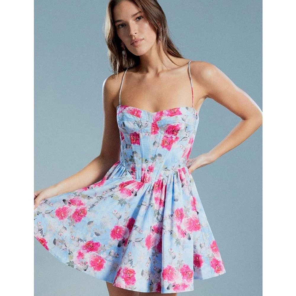 Bardot Floral Mini Dress